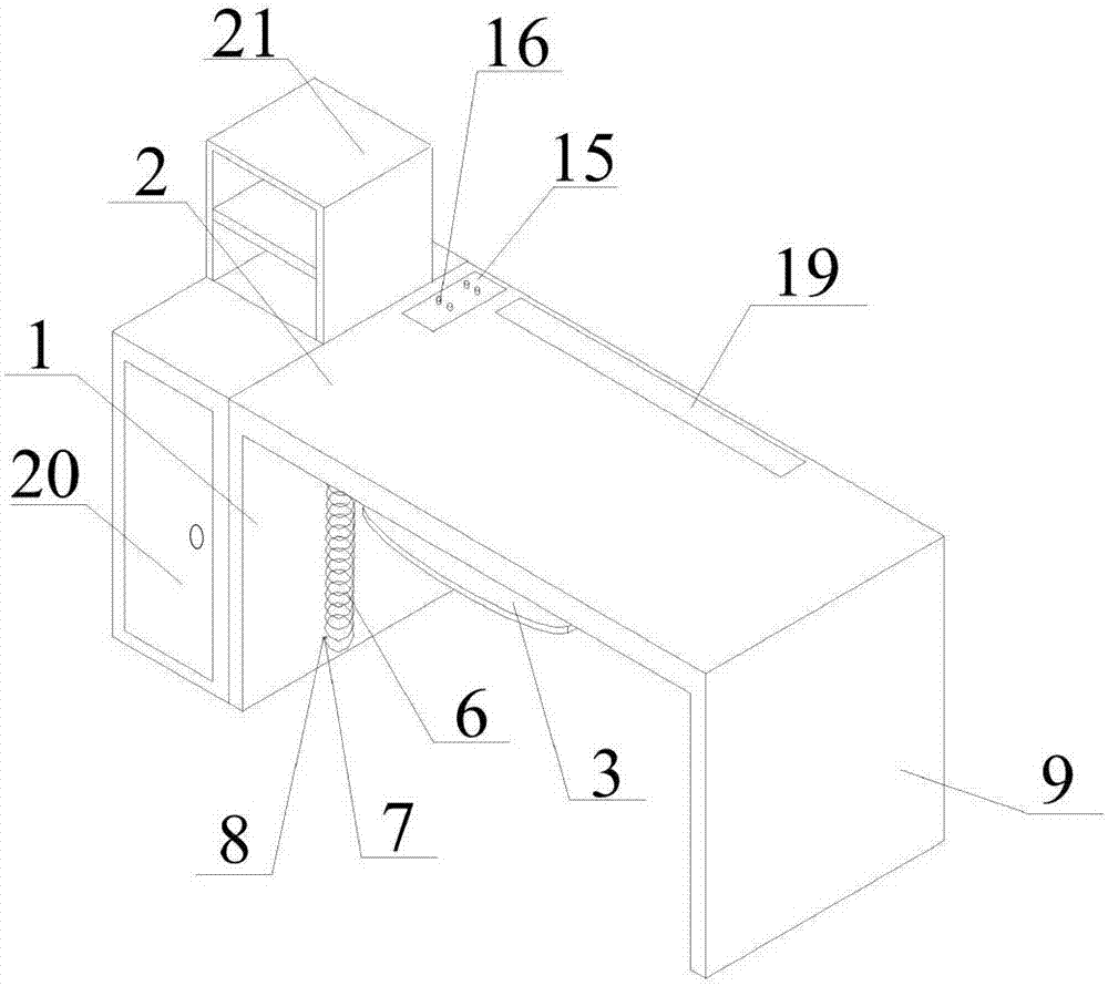 Novel computer desk