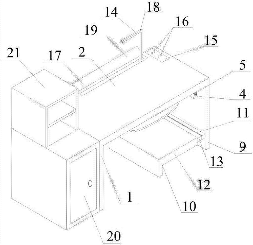 Novel computer desk