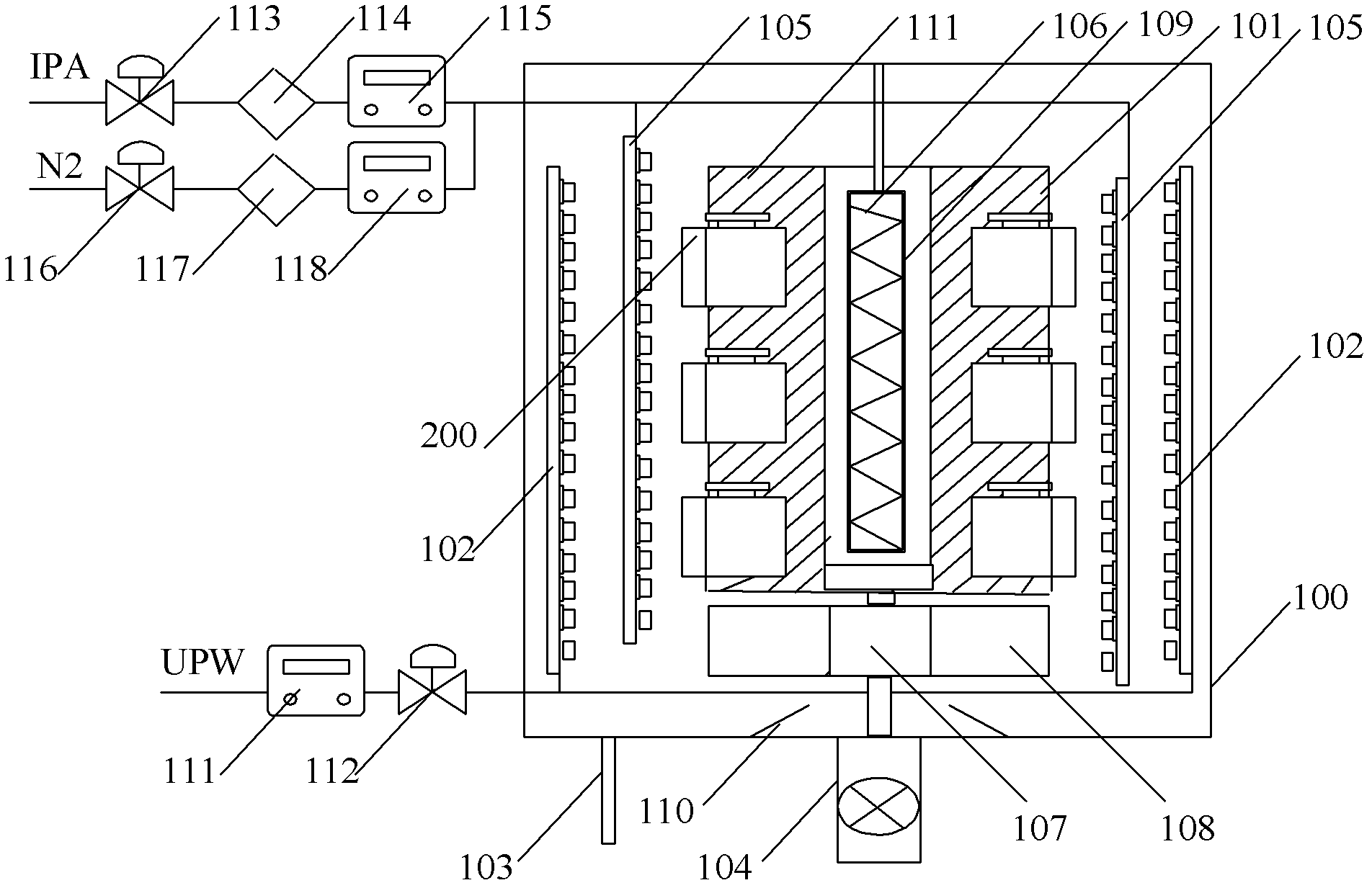 Device and method for cleaning and drying wafer cassettes
