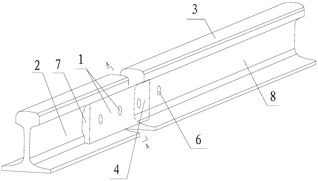 Epitaxy structure for straightening rail ends in epitaxy process