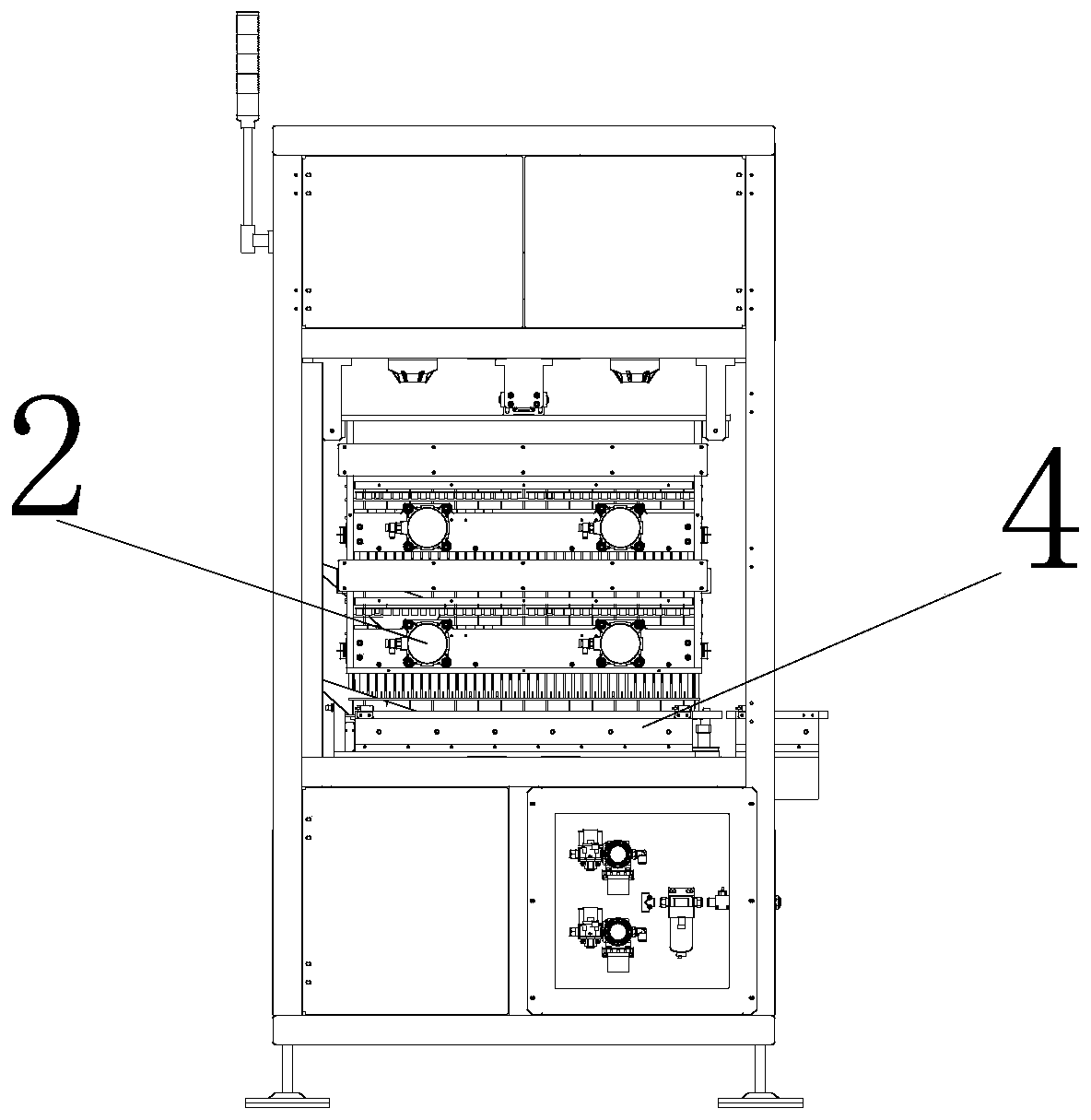 Automatic OCV test equipment for flexibly packaged power lithium ion battery