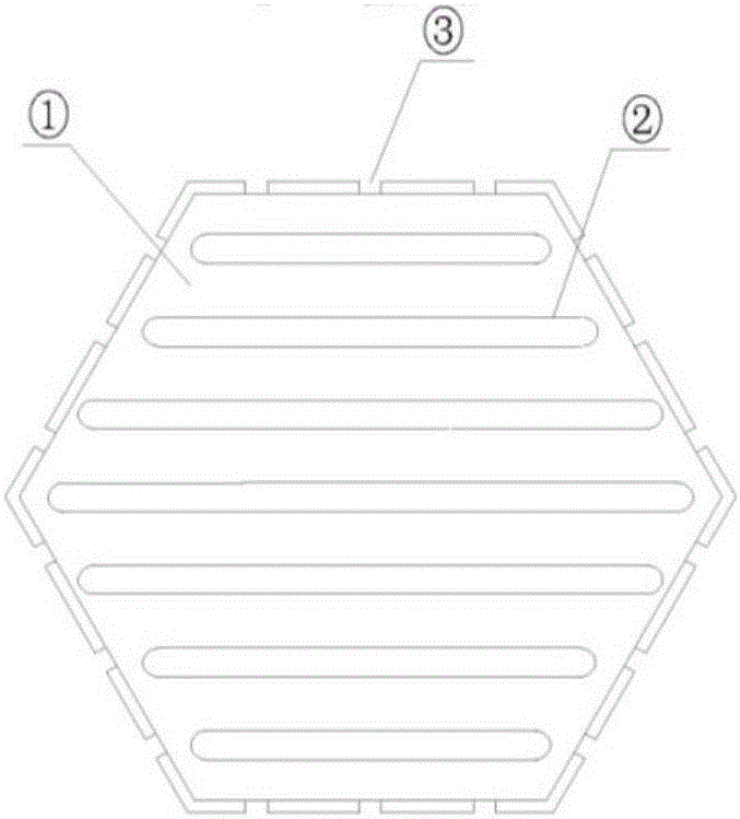 Anti-slipping revetment concrete precast block