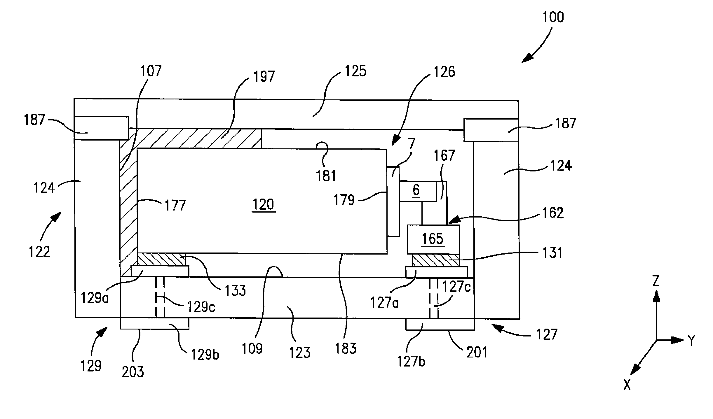Hermetically sealed electrolytic capacitor with enhanced mechanical stability