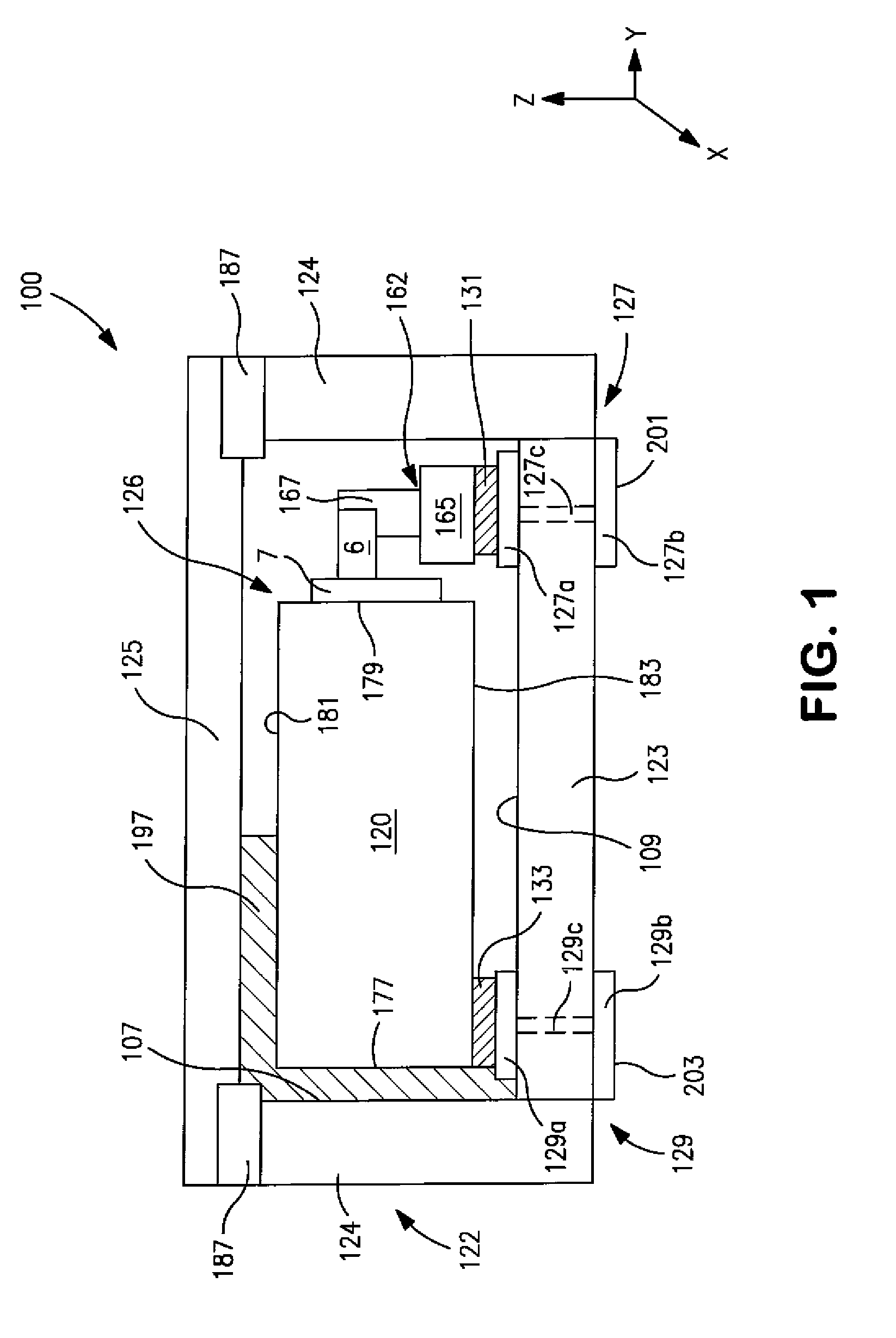 Hermetically sealed electrolytic capacitor with enhanced mechanical stability