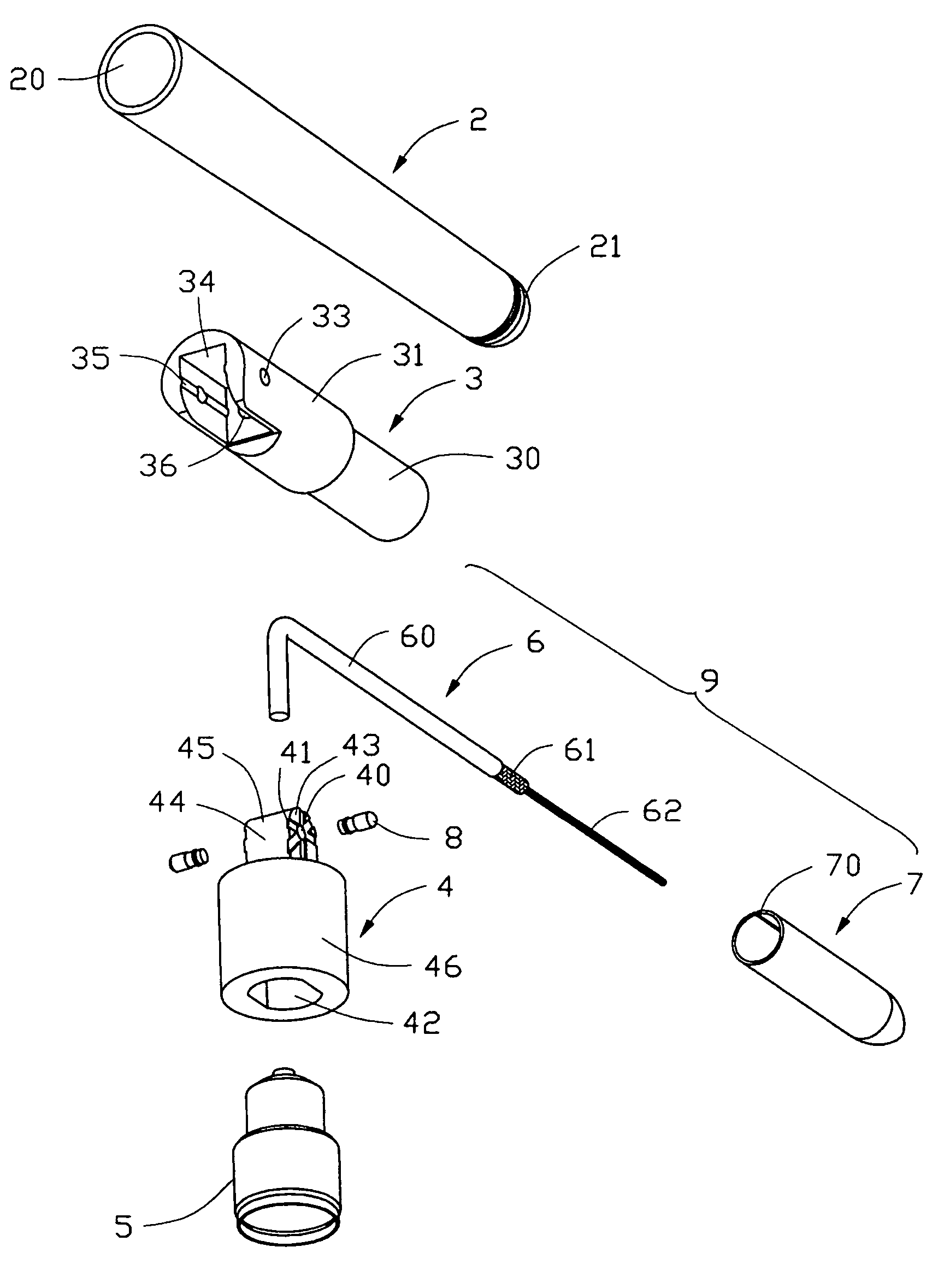 Cable antenna assembly having slots in grounding sleeve