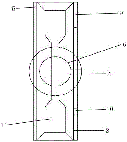 Novel cable-dumbbell test piece preparing device