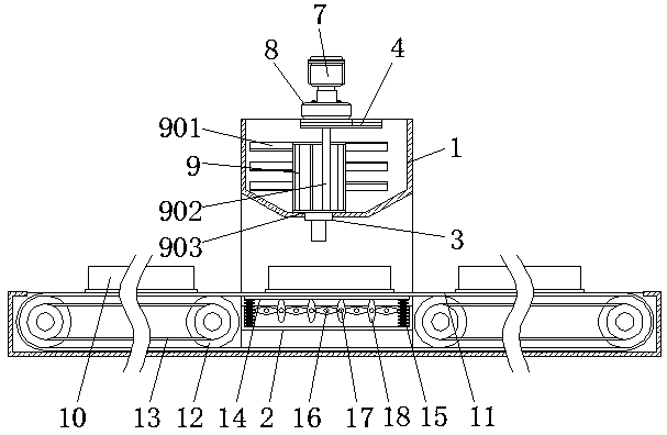 Intermittent filler uniform pouring equipment for fabricated building precast concrete component processing