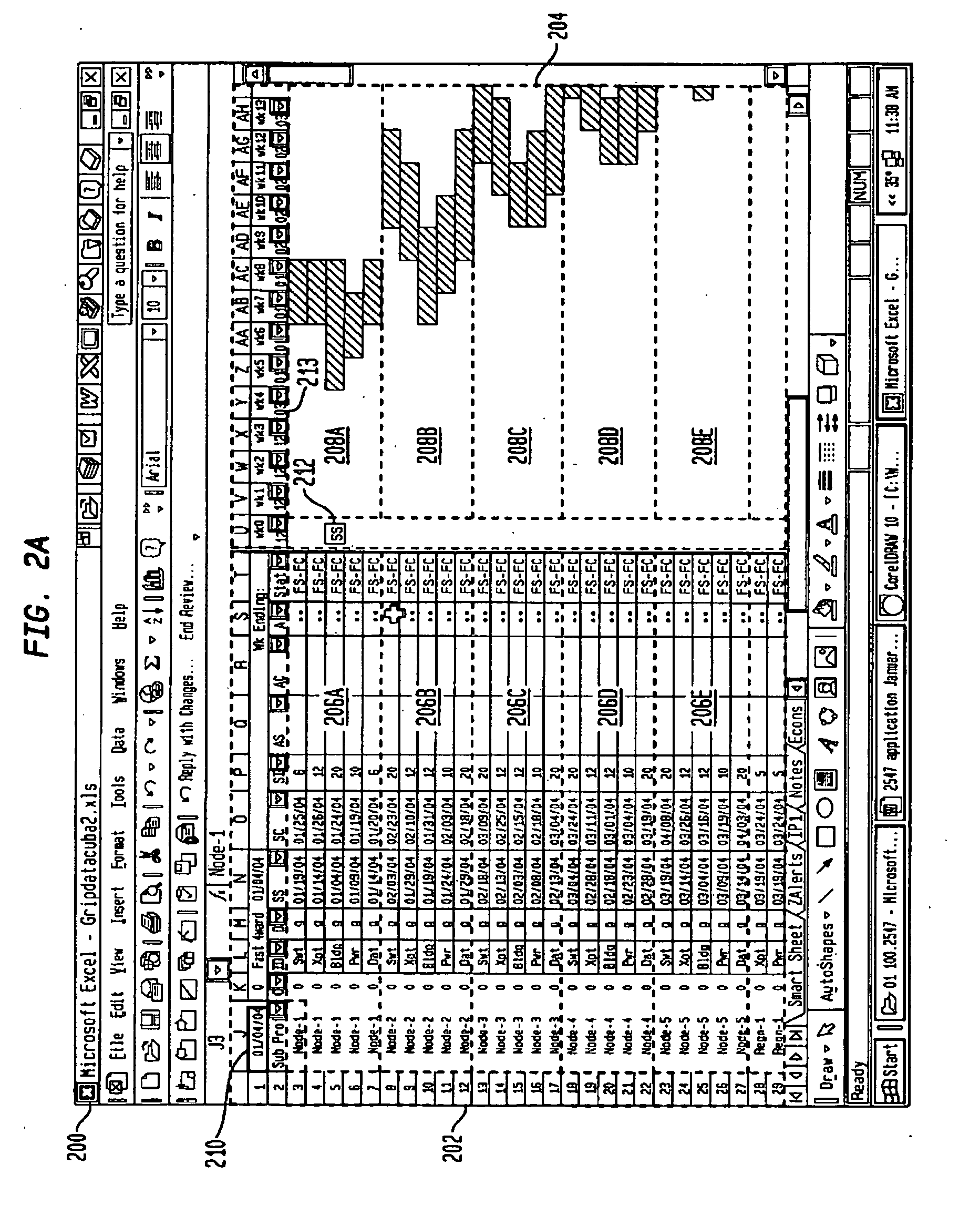 Methods and apparatus for associating and displaying project planning and management information in conjunction with geographic information