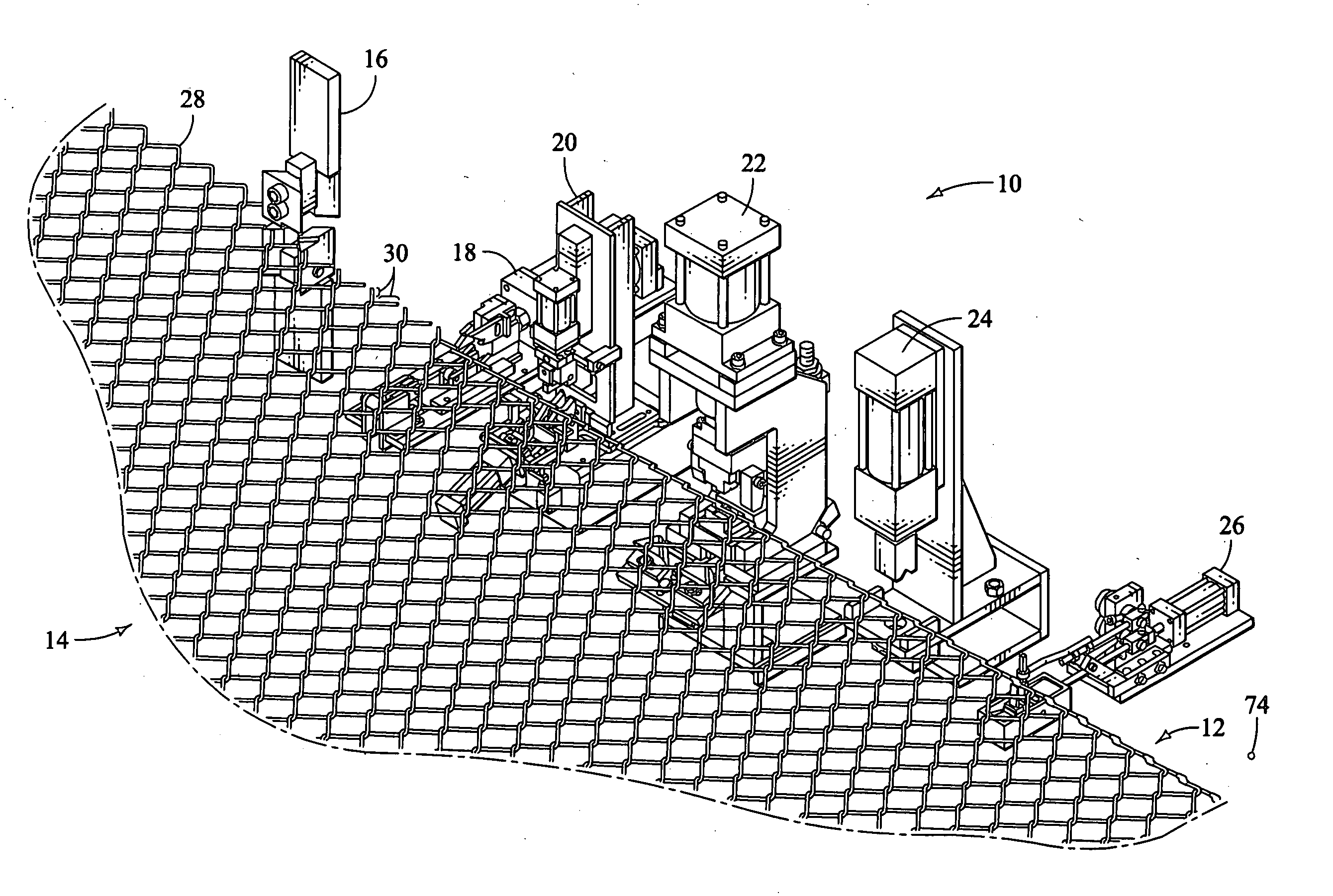 Apparatus and method for making an improved chain link fabric