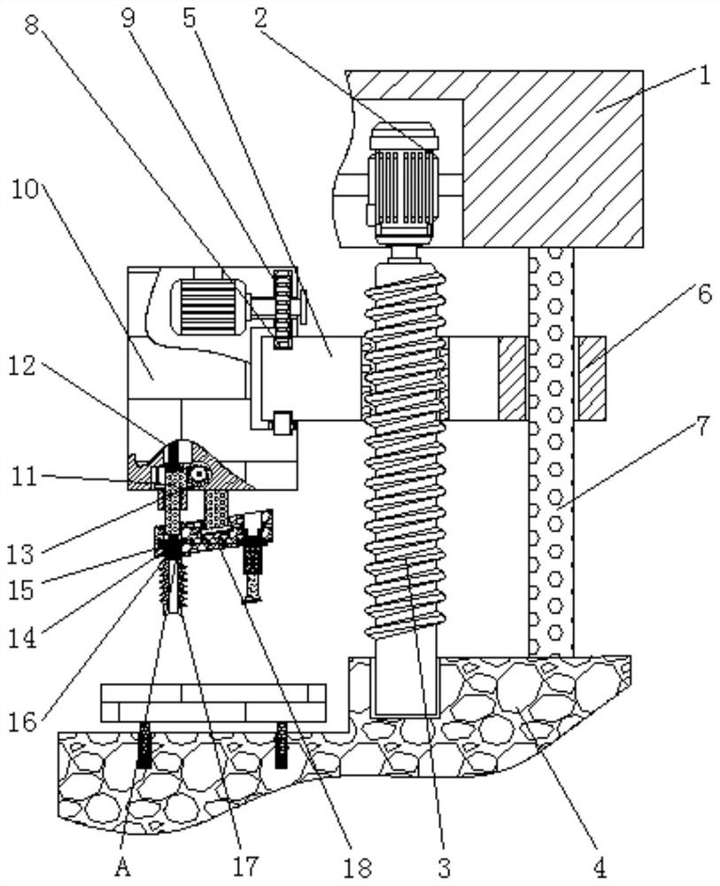 High-efficiency vertical multi-axis machining device with tool bit capable of being rapidly replaced