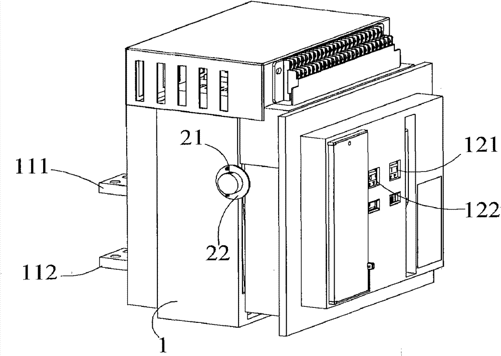 Frame-type circuit breaker with mechanical short-circuit self-locking function