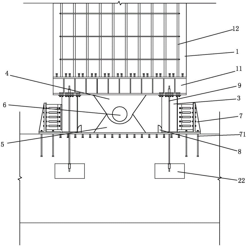 Reinforced concrete hybrid shear wall with self-reset function