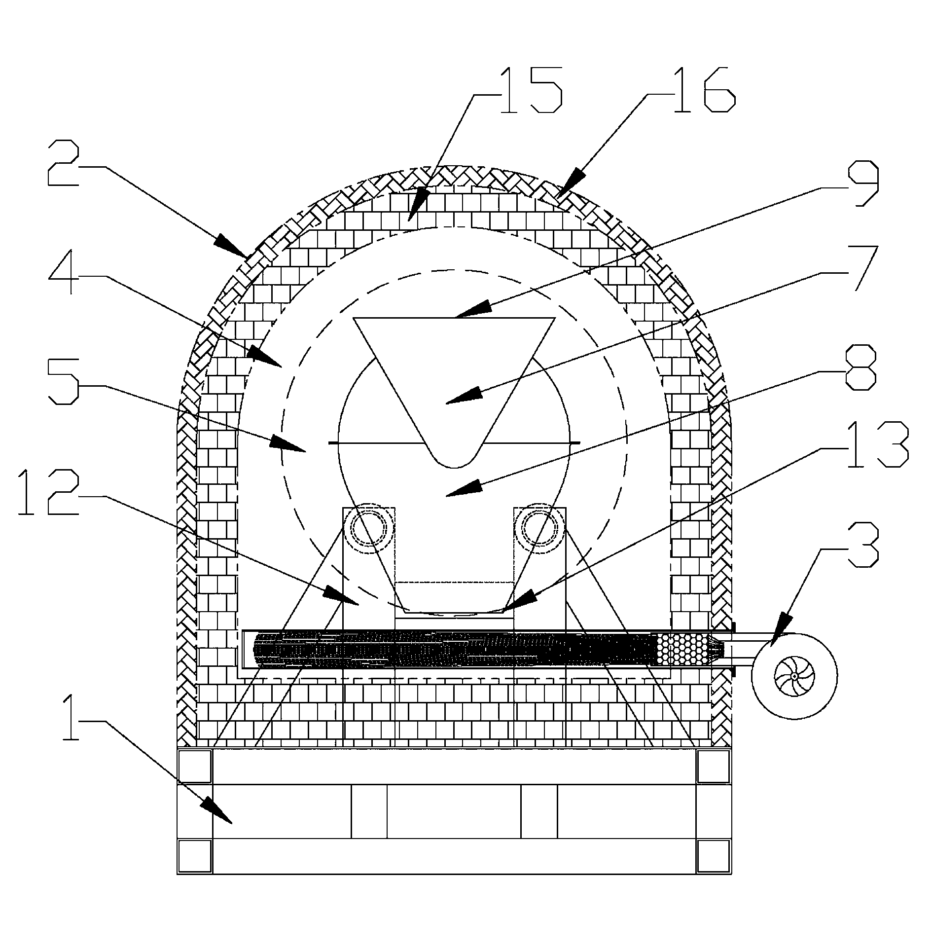 Carbonization activation furnace