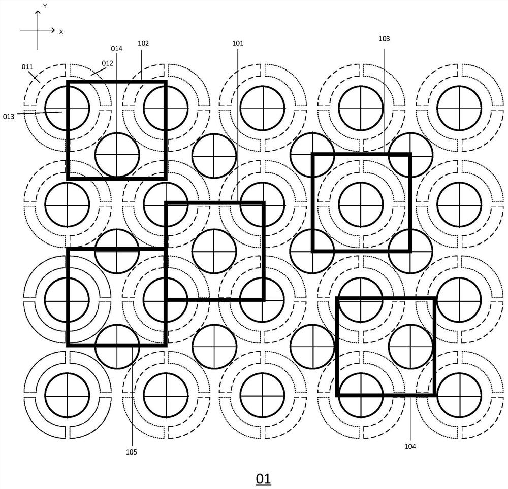 Pixel arrangement structure, high-precision metal mask plate and display panel