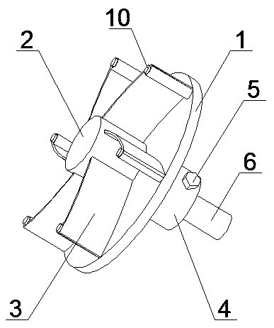 Impeller used for centrifugal pump with variable bending degree