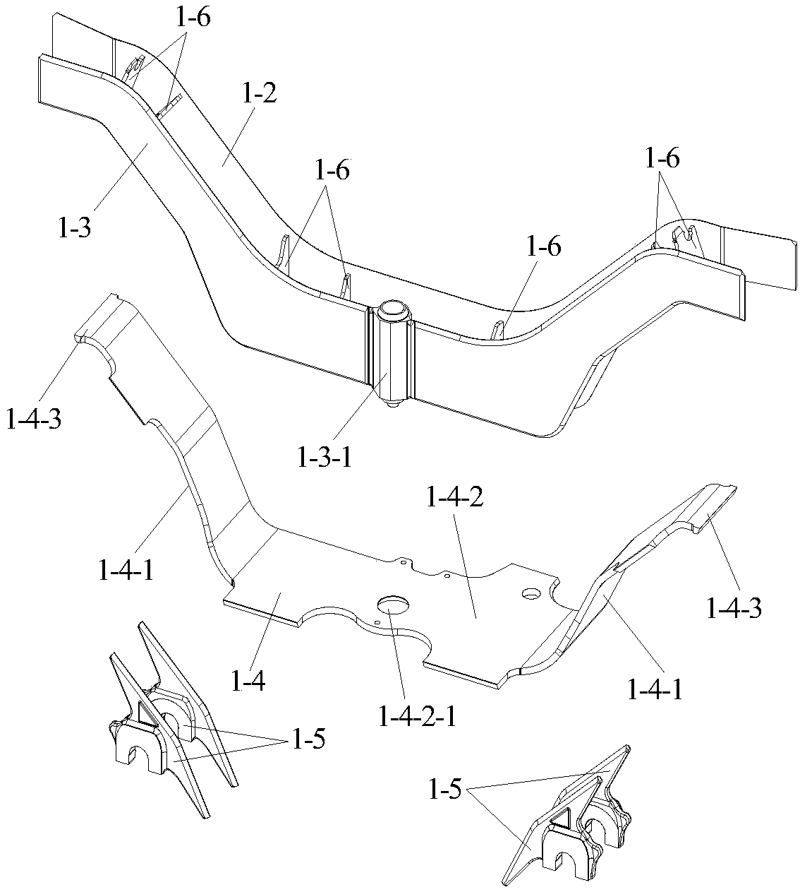 Assembly positioning tool for side beam dressing welding