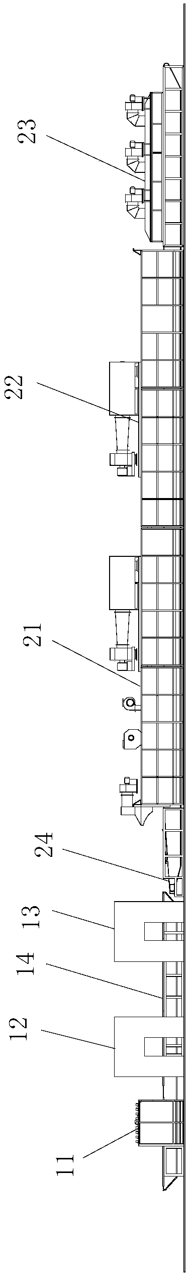 Full-automatic spraying device for wind power bolts, and working method thereof