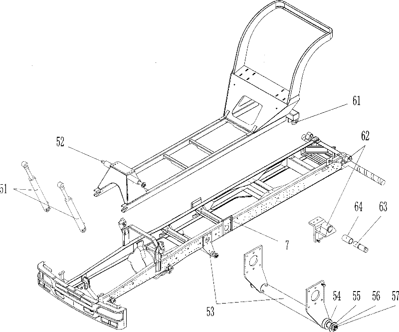 Concrete mixer truck with lift and stabilizer