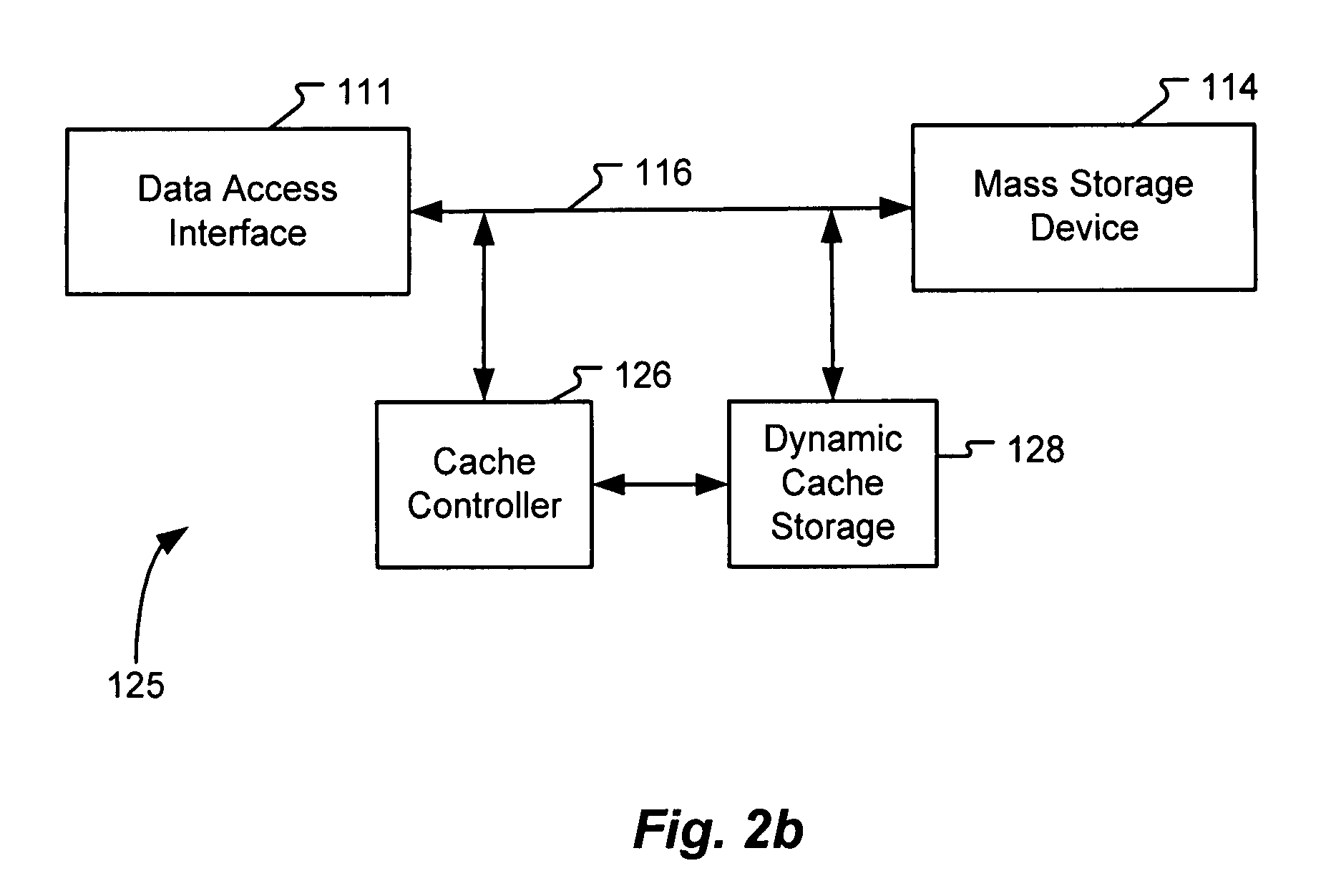 System and method for implementing a dynamic cache for a data storage system
