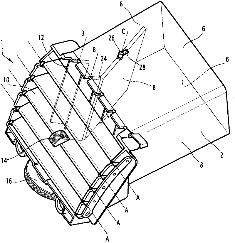 Outlet device for motor vehicle comprising deflector