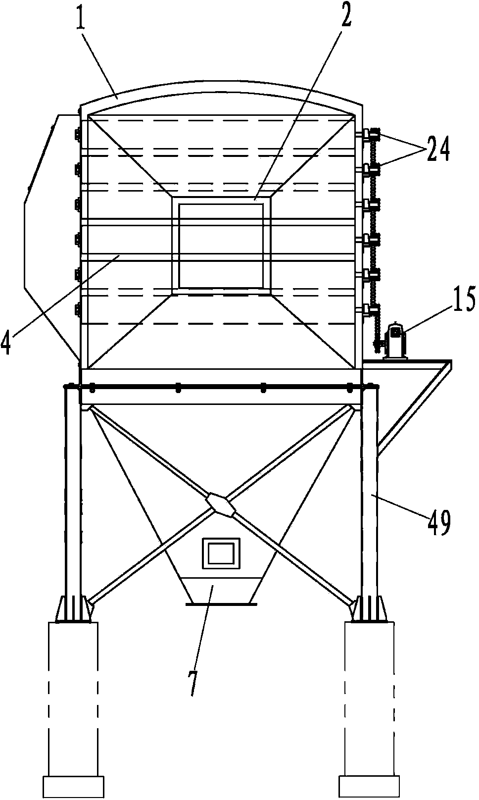 Maze surrounding centrifugal membrane type dust remover