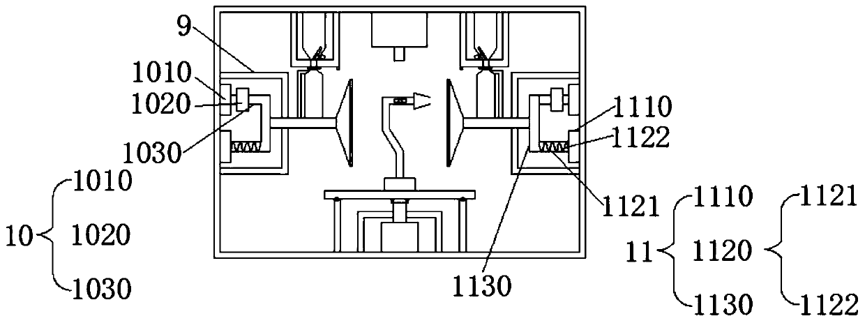 Dust-resistant testing device and testing method of industrial robot under high-temperature environment