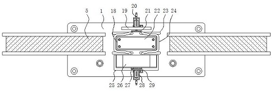 Plate pressing device used for sliding plate production