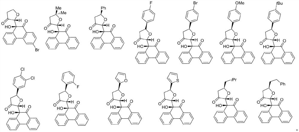 9-hydroxyphenanthrenequinone derivative as well as preparation method and application thereof