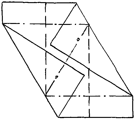 Regular tetrahedron solid figure