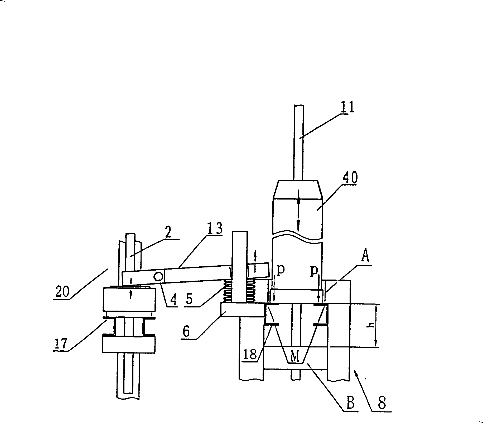 Mechanical type anti-fall device capable of ascending scaffold