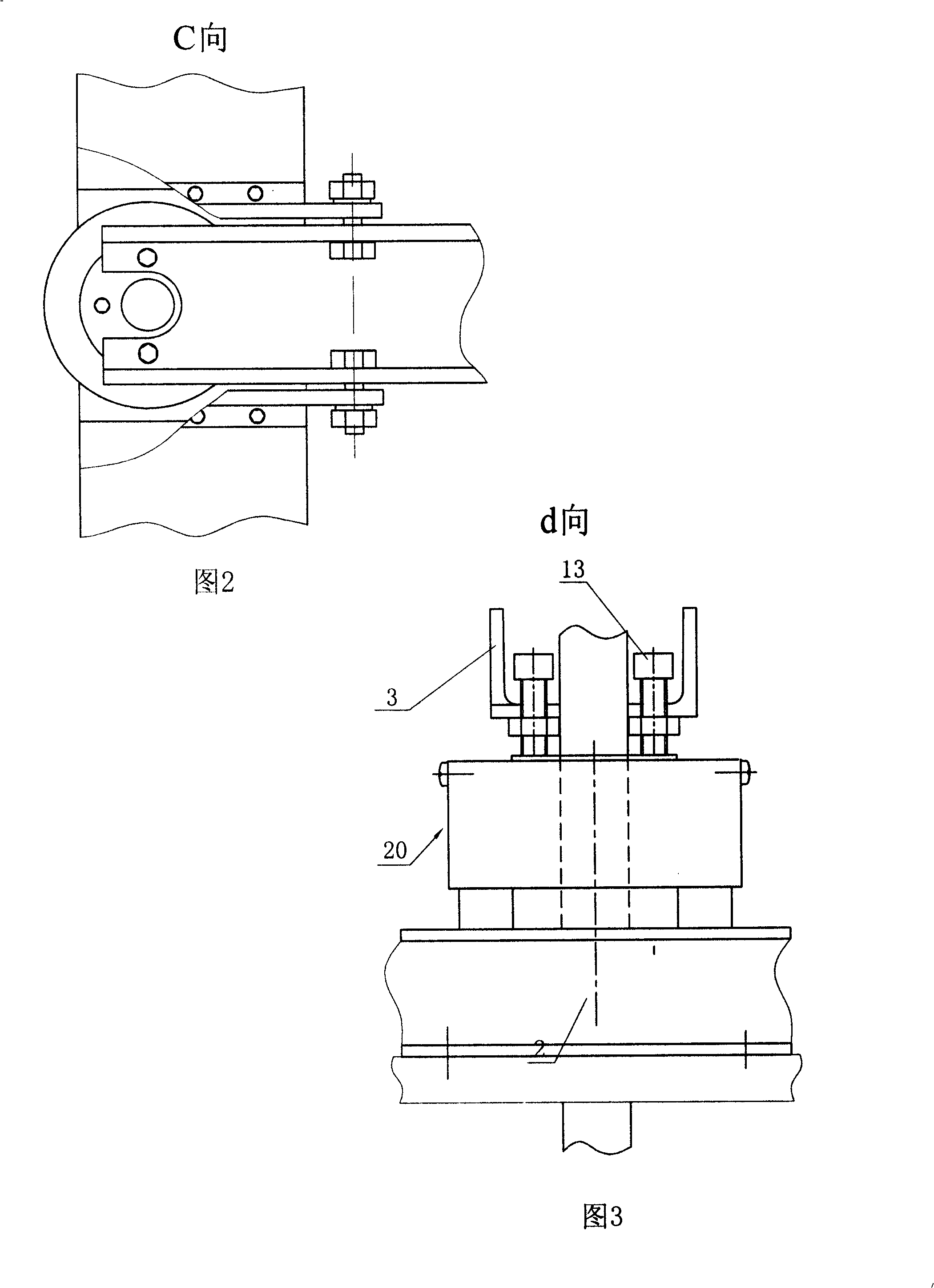 Mechanical type anti-fall device capable of ascending scaffold