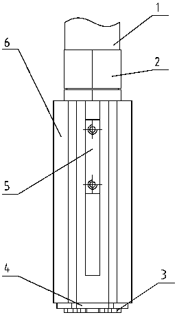 A nozzle for non-contact large character inkjet printer