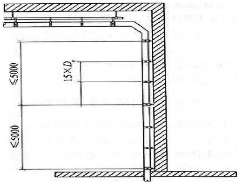 Siphon type roof drainage system mounting method