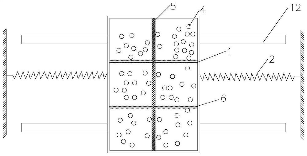 Particle inerter system based on sub-flow state contact stress network