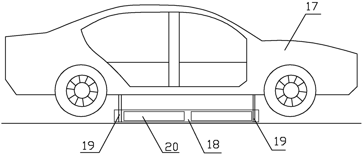 Lifting battery frame for lifting power changing space of electric vehicle and lifting method