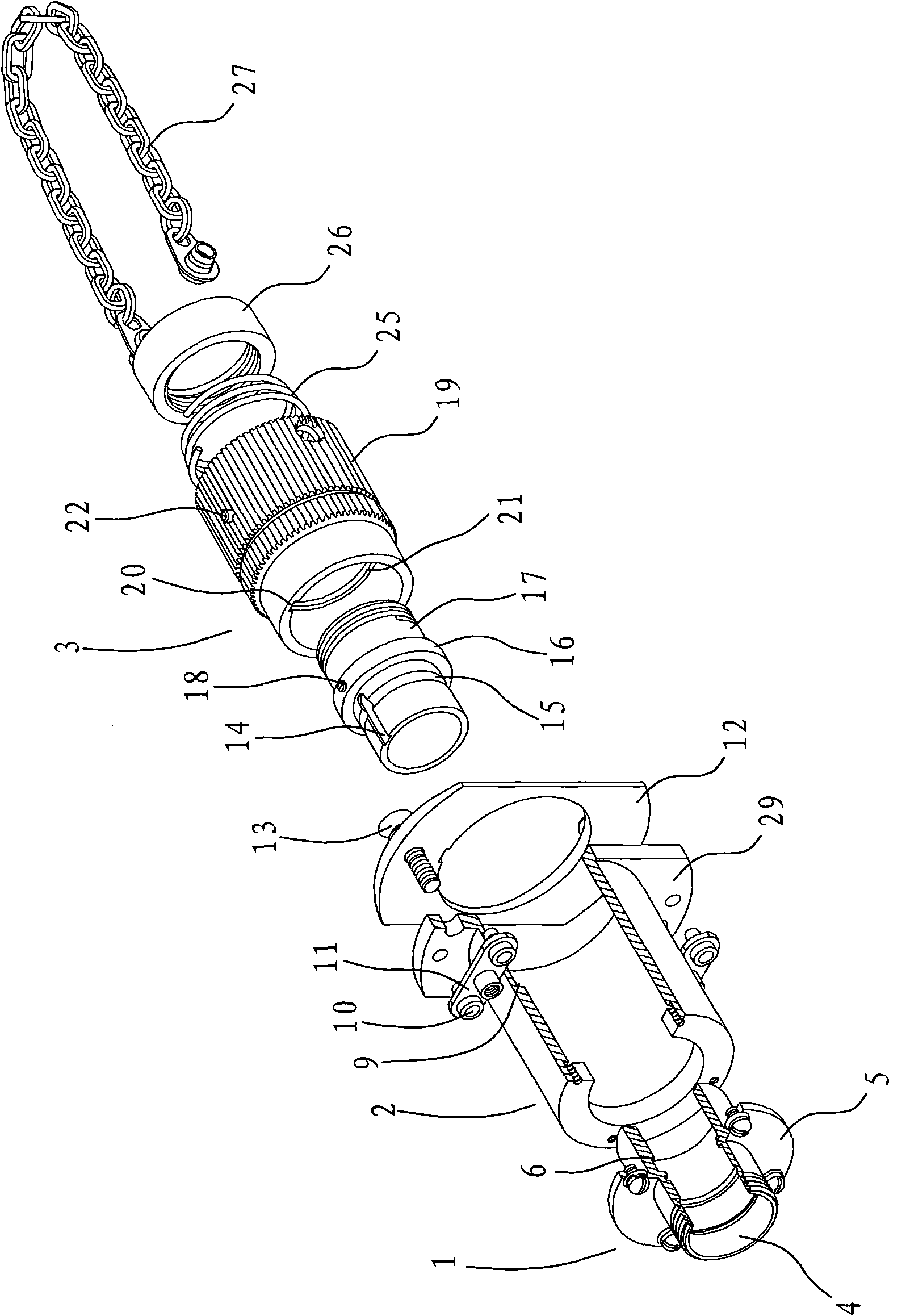 Separation-type switching control electric connector