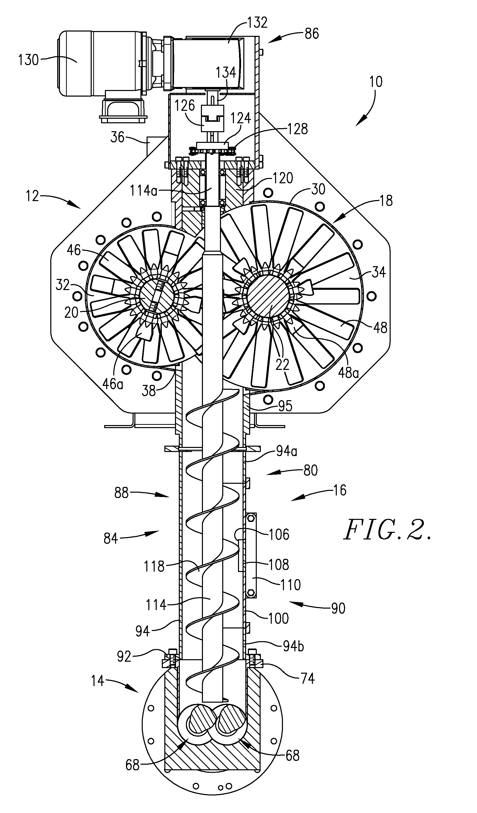 Apparatus for positive feeding from a preconditioner