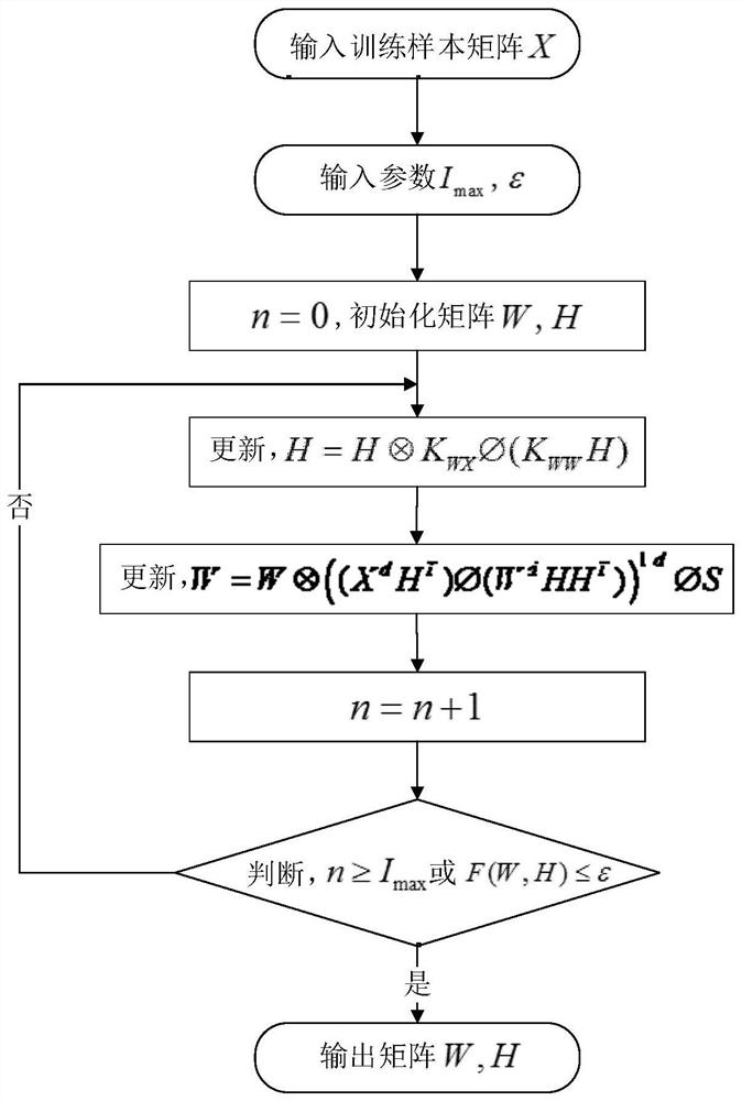 Face recognition method, system and storage medium based on kernel non-negative matrix factorization