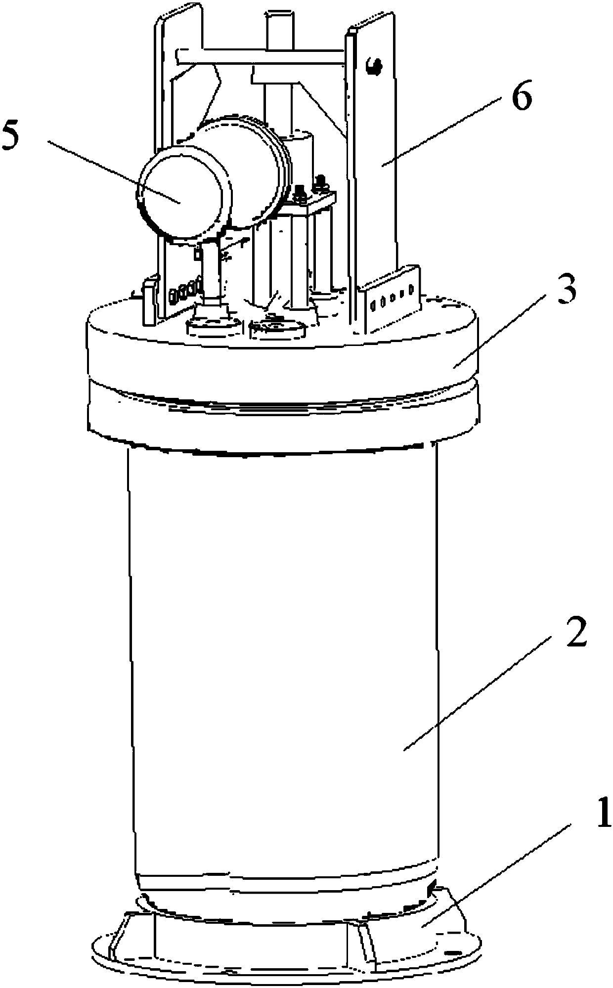 Pressure tank for testing performance of underwater connector