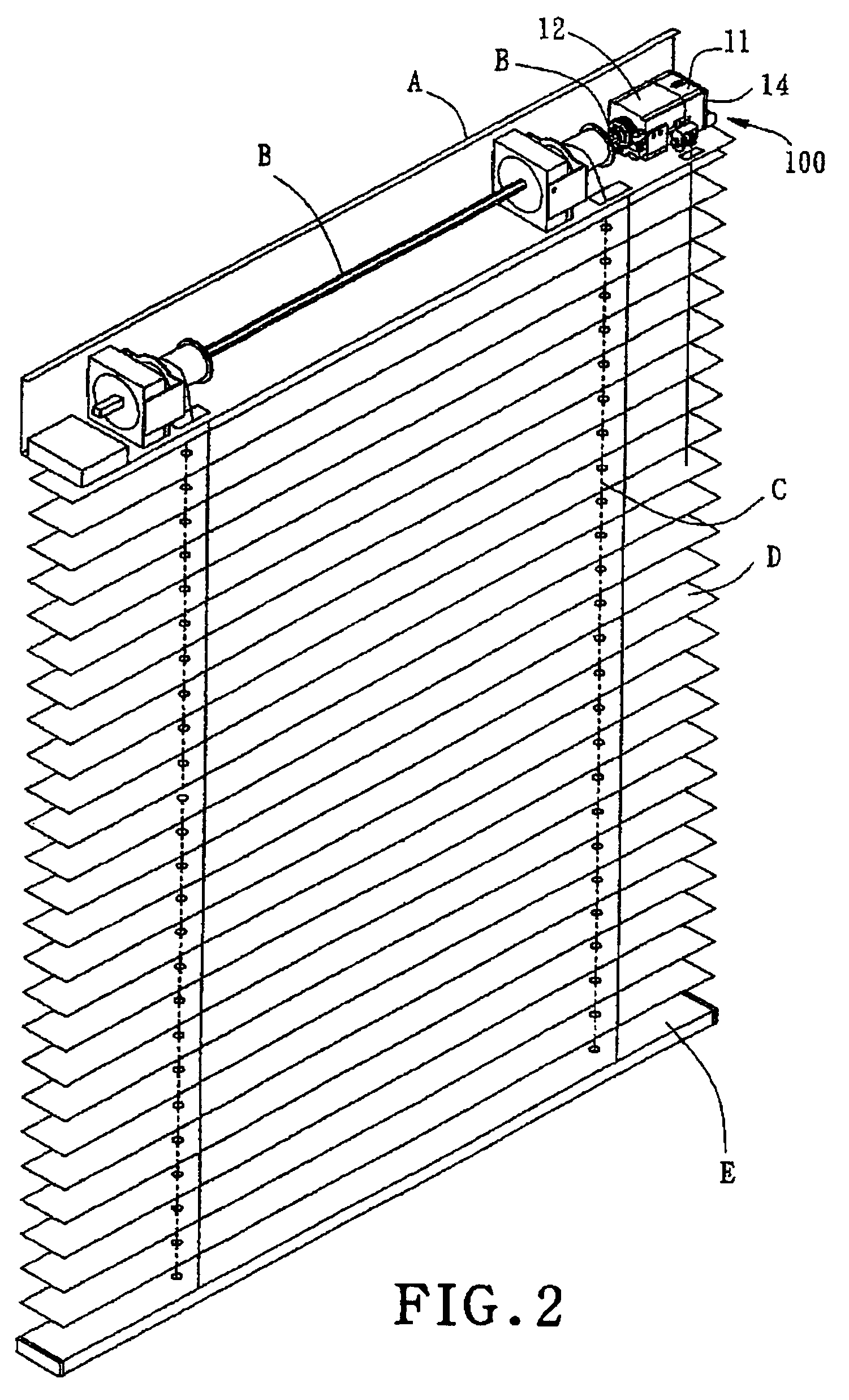 Control device for Venetian blinds and its control method