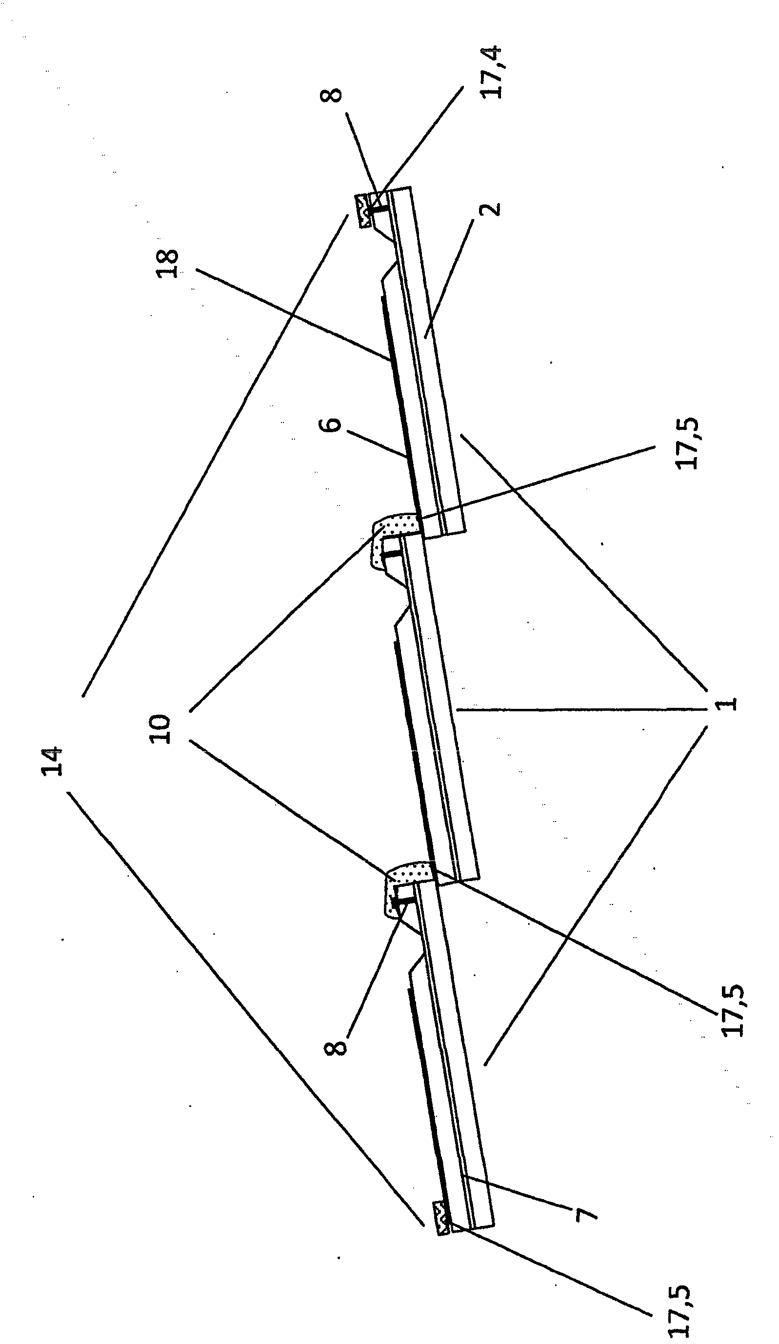 Arrangement and circuit, and method for interconnecting flat solar cells