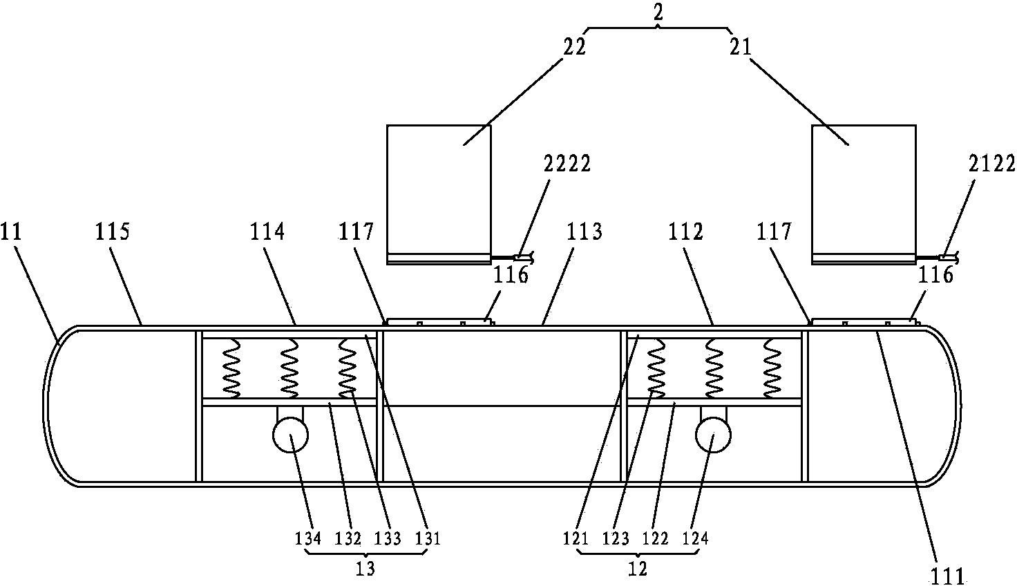 Device and process for forming double-layer brick