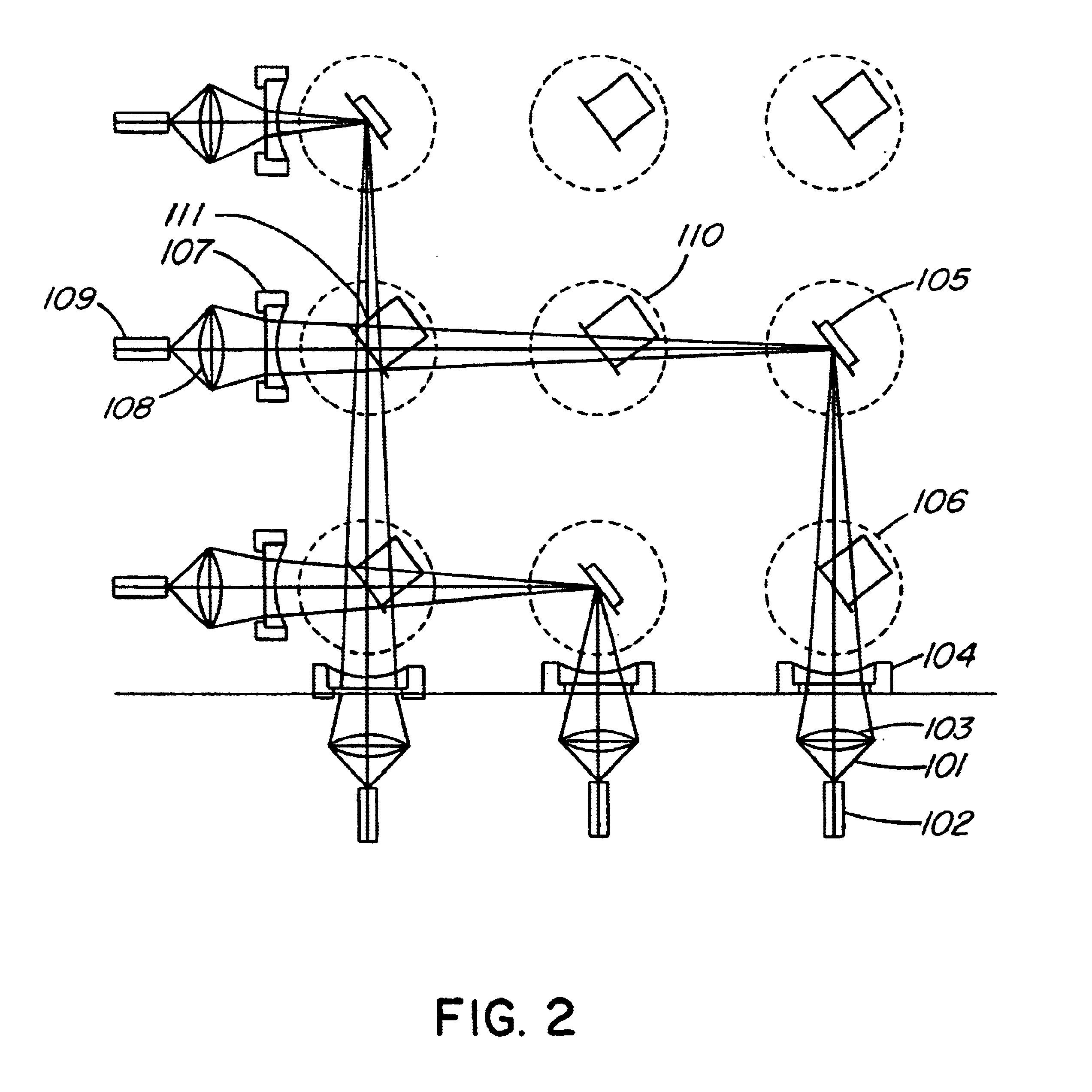 Method for cross-connecting optical signals at high speed