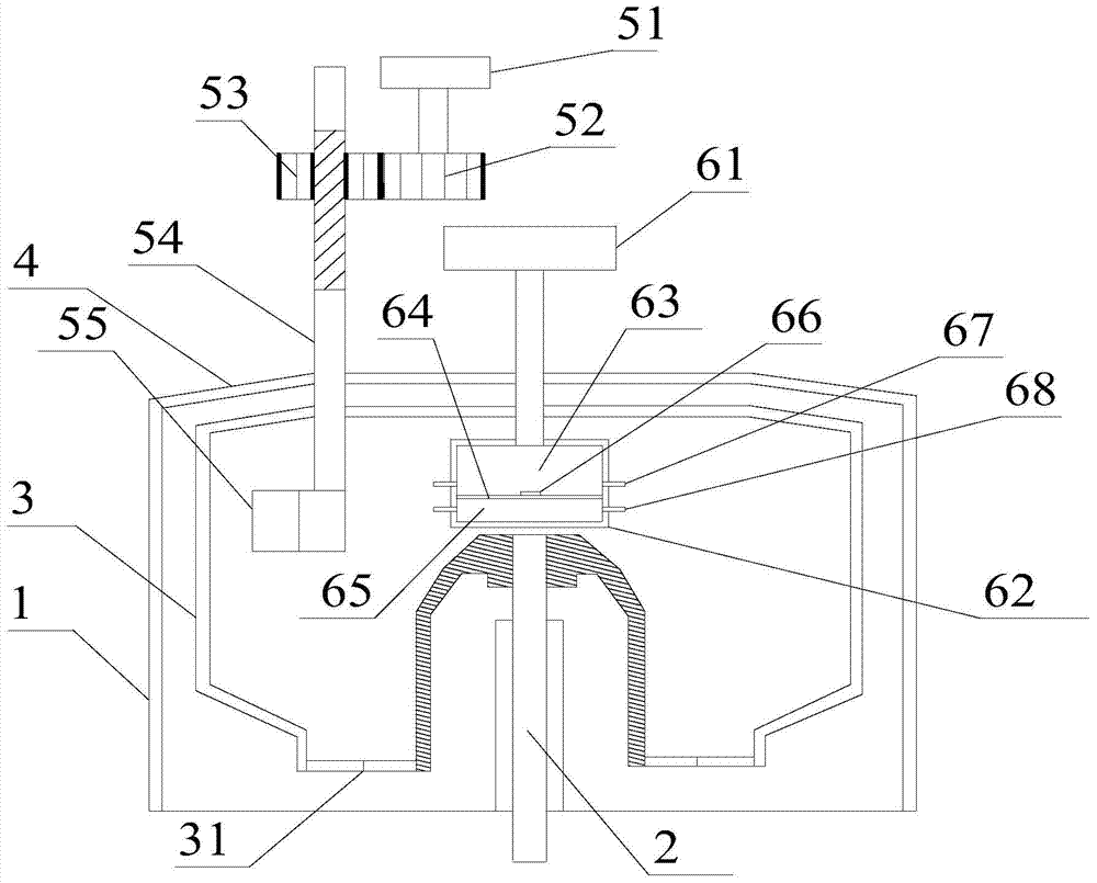 An automatic unloading vertical centrifuge