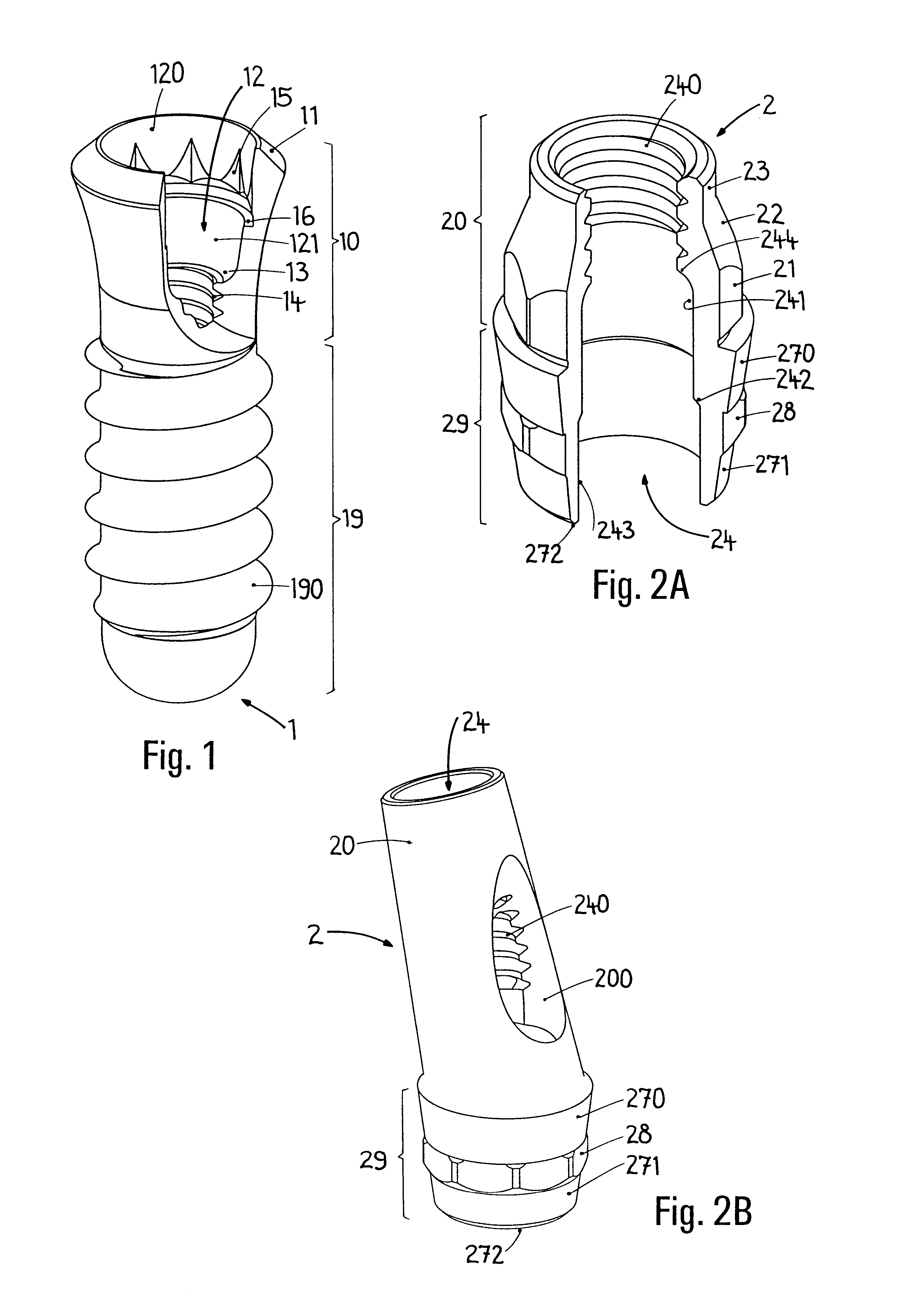 Connection between a dental implant and an abutment