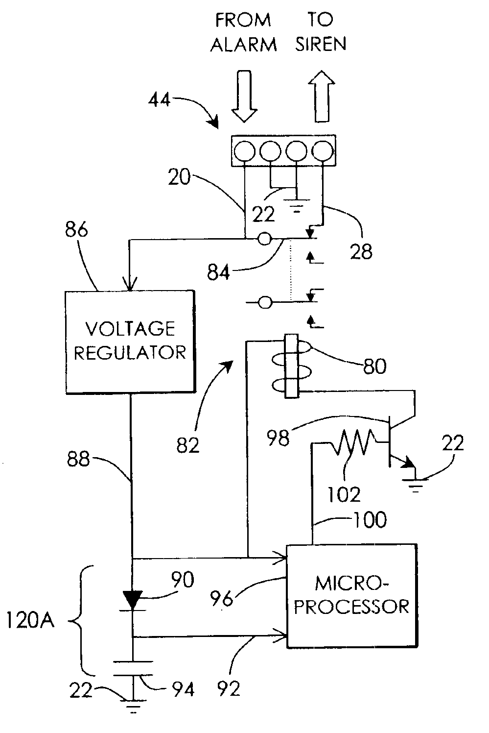 Automatic siren silencing device for false alarms