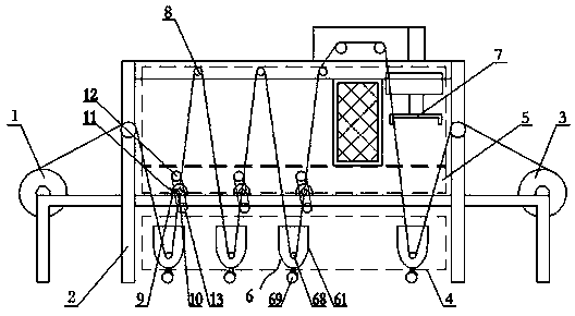 A dipping machine with adjustable glue thickness for Teflon adhesive tape