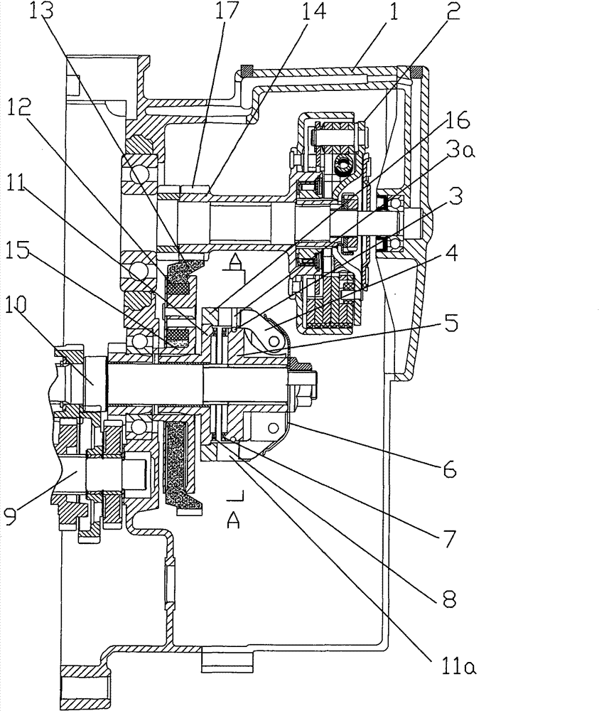 Friction type automatic clutch transmission mechanism of motorcycle