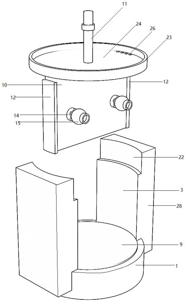 Opening and closing device for a water gate