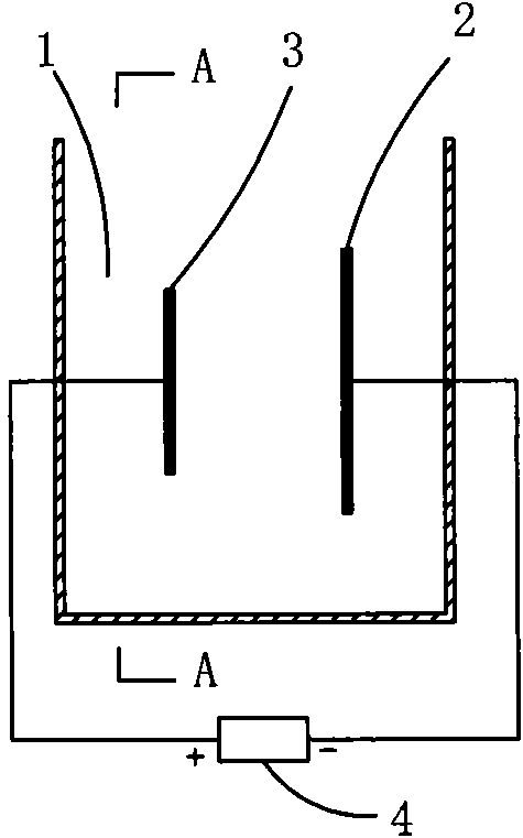 Device for producing weakly alkaline negative potential electrolyzed water and electrolysis water dispenser